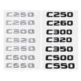 thumbnail image 2 of ABS Car Tail Letterd Sticker Fit For Mercedes Fit For Benz C250 C260 C300 C320 C350 C500 C550 C Class Rear Trunk 3D Emblem Badge Decals, 2 of 6