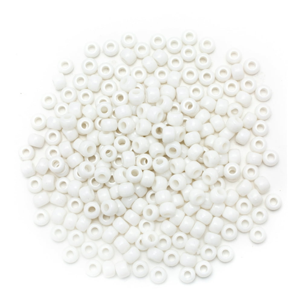 Cousin DIY Glass 40g White 6/0 EBead, 1 Each