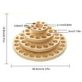 thumbnail image 2 of Rotating Display Stand Essential Oil Storage Box Wooden Case Organizer Container Rotation Design Bottles Storage Case Organizer Aromatherapy Essential Oil Stand Hole Essential Oil Display Rack Overall, 2 of 4