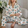thumbnail image 6 of Sigee Winter Woodland Friends for Women’s Pajama Sets Long-Sleeved Pjs Sets for Women 2 piece Sleepwear-Small, 6 of 7