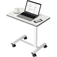 Over Bed Tables,Adjustable Pneumatic Bed Desk Mobile Laptop Standing