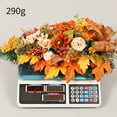 thumbnail image 6 of Artificial Fall Teardrop Swag Hanging Wall Decoration, Decorated with Sunflowers, Berry Clusters, Maple Leaves,Bow Tie, Front Door Decor for Autumn Festival Thanksgiving Halloween, 6 of 9