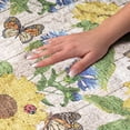 thumbnail image 3 of Addison Rugs Dream Shag Premium Machine Washable Transitional Sunflowers/butterflies Yellow Runner Rug, 2'3" x 7'6", 3 of 8