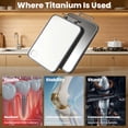 thumbnail image 3 of Icyberboom 17.5" × 11" Double-Sided Titanium Cutting Board, Multi-Functional with Built-in Grater, Non-Slip Border & Hanging Handle, 3 of 8