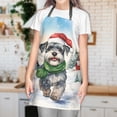thumbnail image 3 of Hello Winter Schnauzer Frosty Morning Walk Welcome Snowy Christmas Apron Miniature Schnauzer Dog Lover for Cooking Grilling Baking Painting Gardening - 02018, 3 of 5