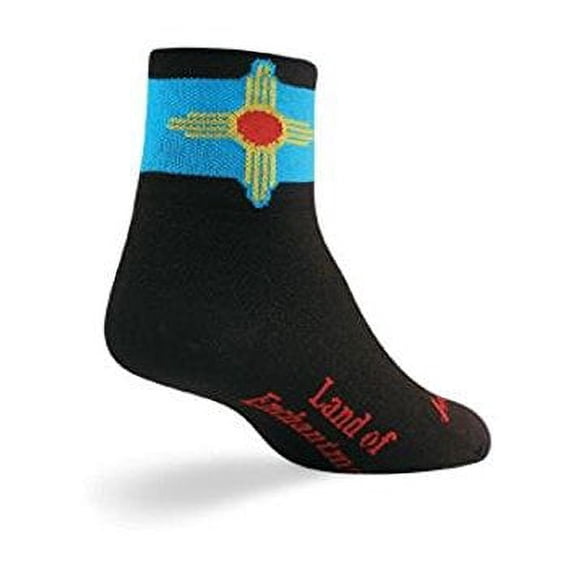 Socks - SockGuy - Classic 3" New Mexico Flag S Cycling/Running