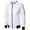 White, variant on MaFYtyTPR Men's Lightweight Jackets with Pocket Fashion Casual Color Block Zipper Long Sleeve Outwear Coat on Navy S(US 4)