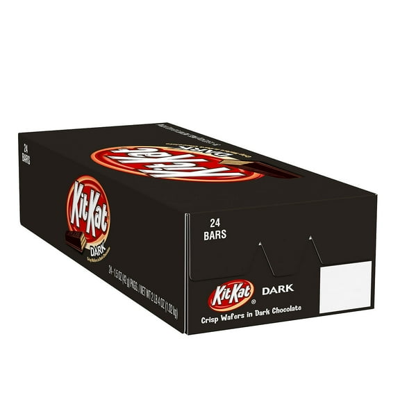 KIT KAT Dark Chocolate Wafer Bar, 1.5 oz, 24 Count