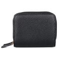 thumbnail image 1 of Cartera Julia Buxton USA RFID con textura de guijarros, color negro, 1 of 1