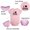 Pink, variant on iDzn Pack of 2, Happy First Father's Day Daddy & I Love Boobies Like My Daddy Funny Rompers For Babies, Newborn Baby Unisex Bodysuits, Infant Jumpsuits, Toddler 0-24 Months Kids One-Piece Oufits