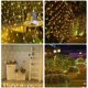 thumbnail image 2 of Cadena de luces LED de 3 x 2 m para Navidad, fiestas y decoración de interiores, 8 programas de cambio de luz, luces de cuerda de hadas impermeables, decoración navideña romántica, blanco cálido, 2 of 5