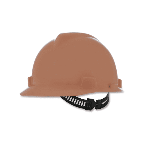 V-Gard® Slotted Hard Hat Cap, Staz-On® Suspension, Tan