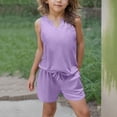 thumbnail image 2 of Girls Summer Clothes Set Kids Pockets Outfit, 2 of 9