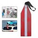 thumbnail image 1 of Bandera de seguridad de kayak, bandera de remolque, banderas de seguridad rojas duraderas altamente visibles con cordón, canoa, kayak Afortunado Sencillez, 1 of 2