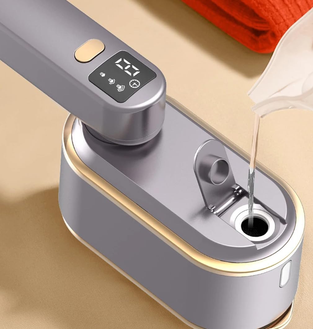 Koudindg Foldable Handheld Travel Steam Iron for Clothes - Ceramic Plate, Wet & Dry Garment Steamer (Electric)