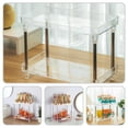 thumbnail image 4 of WASHWEPE Lotion and Perfume Organizer Transparent Stainless Steel Vanity Organizer 1Pcs, 4 of 7