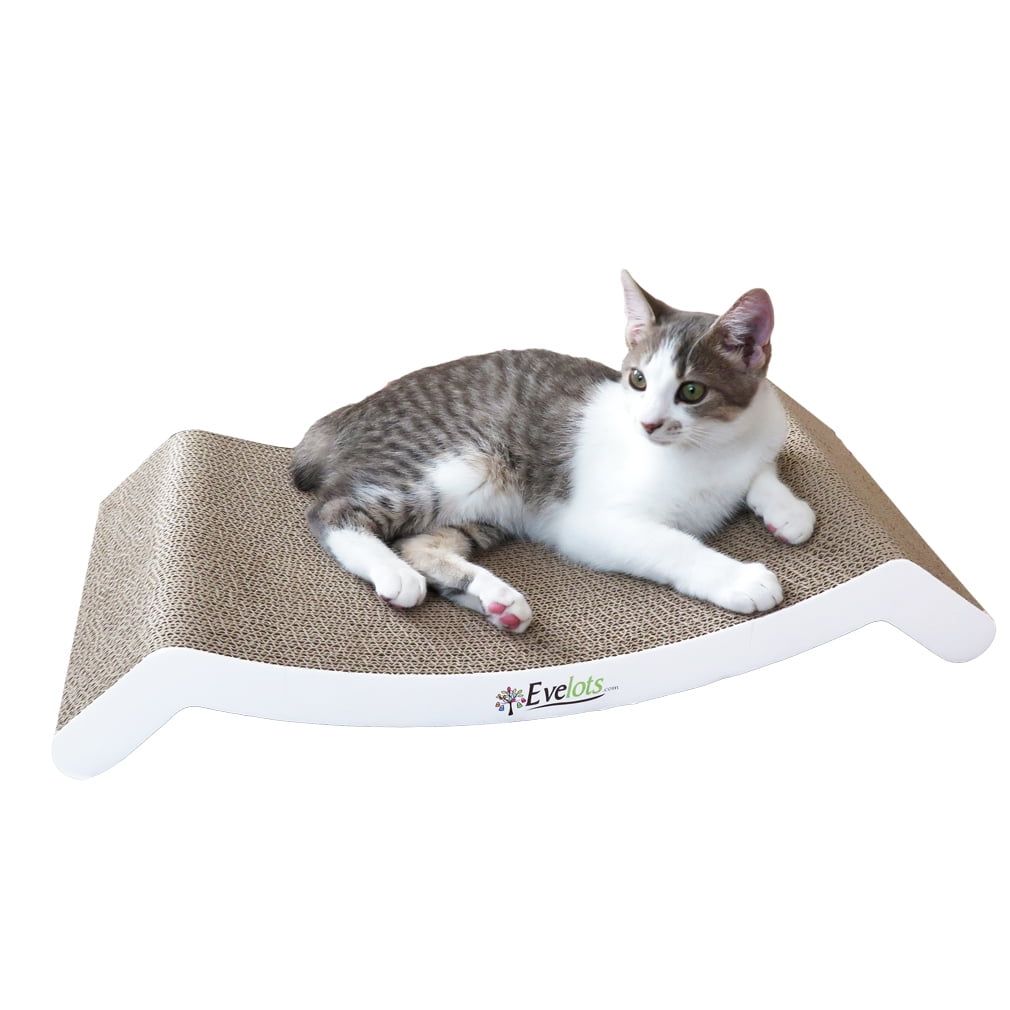 Curve Scratching Pad Reversible Cardboard Lounge Bed 795890501453 CAT Aibuddy Cat Scratcher 