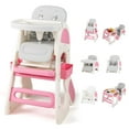 thumbnail image 1 of INFANS 8 in 1 Baby High Chair, Converts to Kids Table and Chair Set, with Drawing Whiteboard Building Block Tabletop, Suitable for Dinning Studying Playing, 1 of 9