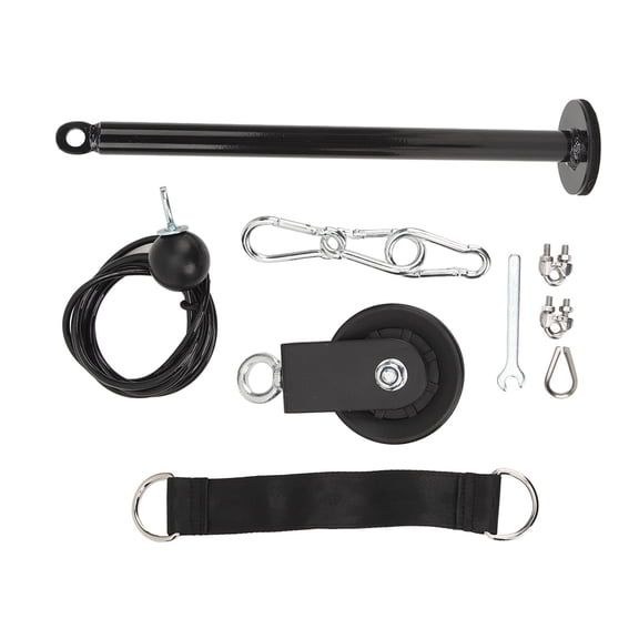 Riousery Weight Cable Pulley System Gym LAT Pulldown Tricep Extension DIY Home Fitness Equipment Attachment with Plastic Wheel 13.39 inches / 34 cm