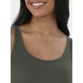 thumbnail image 3 of Time and Tru Women's Ribbed Tank Top, Sizes XS-XXXL, 3 of 5