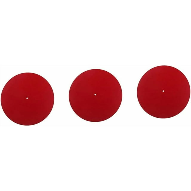 HUGFEGWE 3pcs Anti-Static Pad Turntable Mat Vinyl Record Mat Platter Mat CJB91-8638