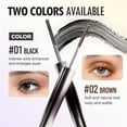 thumbnail image 3 of 2Pcs Brown Iron Wand Mascara,Tutuviw Waterproof Brushless Metal Wand Mascara,Washable Long Lasting Lash Extensions Mascara,Iron Mascara Lengthening,Natural Length Slim Volume Smudge-Proof, 3 of 7