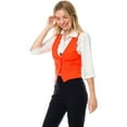 thumbnail image 5 of Made by Olivia Women's Dressy Casual Versatile Racerback Vest Tuxedo Suit Waistcoat, 5 of 6