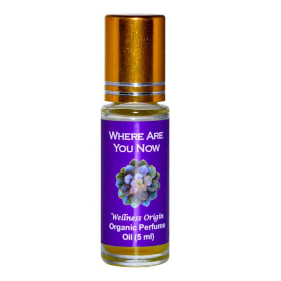 Where Are You Now Organic Perfume | Wellness Origin Essential Oil Blends Named after Singer Claudia Varga's  Song, 1 Per Pack