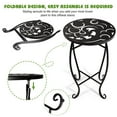 thumbnail image 7 of Rekopi 2 Pack Indoor Outdoor Side Tables, 15in high Versatile Round Metal End Table for Balcony Yard Porch Garden, 7 of 7