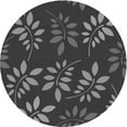 thumbnail image 1 of Ahgly Company Indoor Round Patterned Charcoal Black Area Rugs, 7' Round, 1 of 6