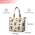 thumbnail image 4 of White Highland Cow Sunflower Hat Pattern Travel Tote Bags for Women Carry On,Large Weekender Bags for Women Travel,Multi Functional Duffle Bag for Work,Shopping,Sports, 4 of 5