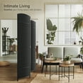 thumbnail image 2 of Sorbus 4 Panel Room Divider Tall Privacy Partition Screen Extra Wide Double Hinged Mesh Hand-Woven Folding Wall Divider - 6ft, 2 of 7
