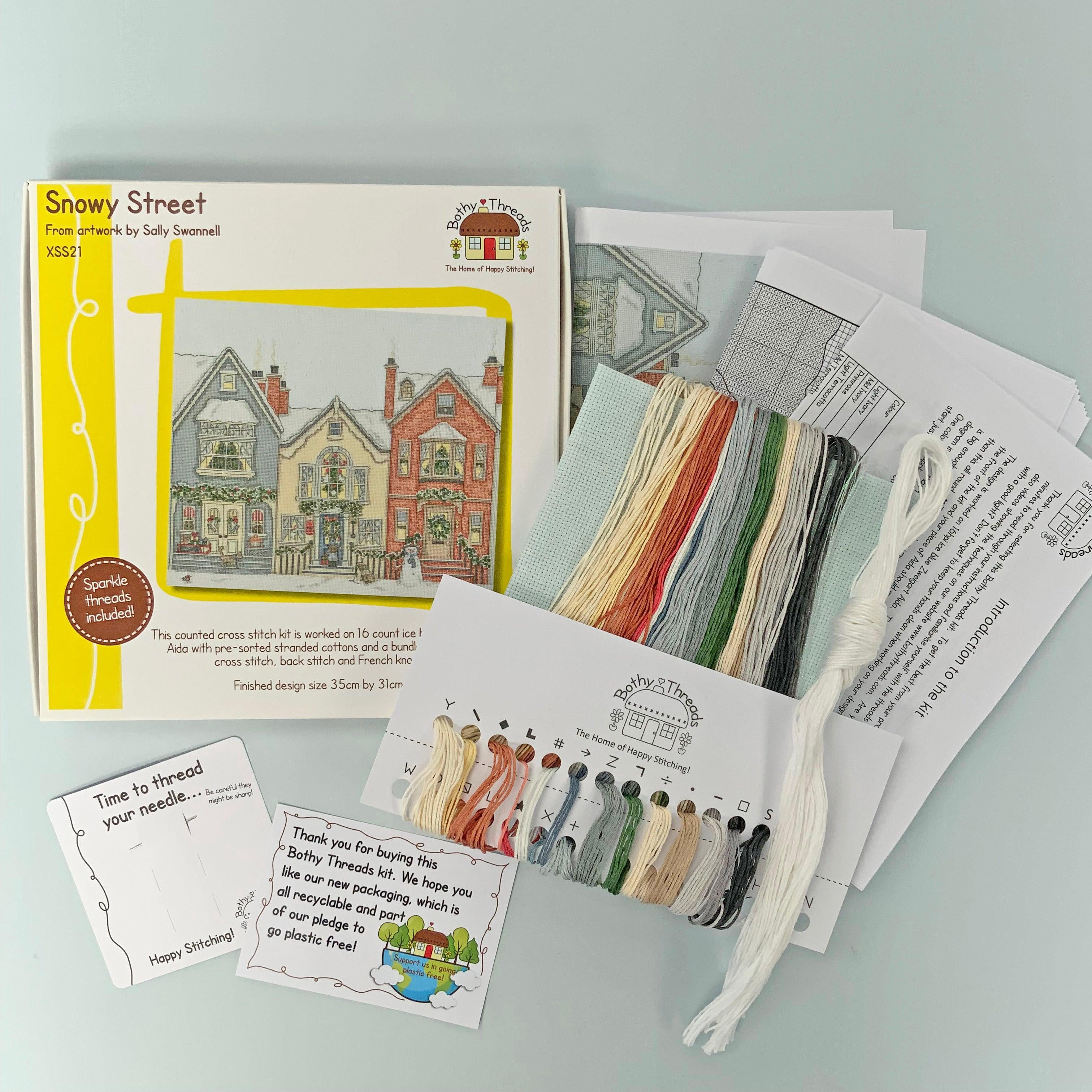 Snowy Street XSS21 Counted Cross Stitch Kit