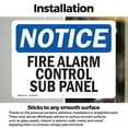thumbnail image 2 of (2 Pack) Fire Alarm Control Sub Panel OSHA Notice Sign 18 Inch X 12 Inch Vinyl Label Decal Sticker Weather Resistant, UV Protected for Workplace, Business, and Construction Site, Made, 2 of 6
