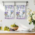 thumbnail image 3 of Purple Flowers Kitchen Towels Set of 4, Weeping Spring Floral Bicycle Wooden Absorbent Dish Towels for Kitchen, Microfiber Hand Towel, Quick Drying Tea Towel for Cleaning Decorative Dishcloths, 3 of 7