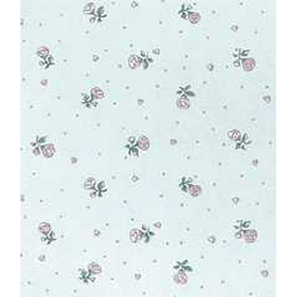 Dollhouse Miniature Blue Petite Fleur Wallpaper Mg148d24 Walmart Com Walmart Com