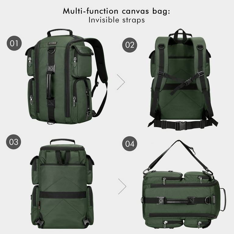WITZMAN Travel Backpack for Men Carry on Duffle Bags Flight Approved Large Capacity Laptop Backpack for 17 inch(6695 Army Green) WITZMAN Travel Backpack for Men Carry on Duffle Bags Flight Approved Large Capacity Laptop Backpack for 17 inch(6695 Army Green)