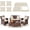 Off-white, variant on Waterproof 3-Piece Patio Sofa Cushion Cover Set - Replacement Covers for Outdoor Wicker Furniture, Bench & Seat Cushions with 4pcs Throw Pillow Cover