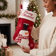 thumbnail image 7 of Christmas Snowman Stocking Bag, Gift Bag Ornament Pendant with Festive Design and Classic Style, Tree Hanging for Home, Fireplace, Holiday, Party, Seasonal, Gift, Decor, Green, 7 of 7