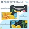 thumbnail image 2 of FORMRS Boys Rash Guard Short Sleeves Swim Shirt Quick Dry UPF 50+ Sun Protection, Sizes 3-12T, Flamingo Floral Pattern, 2 of 6
