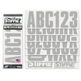 thumbnail image 2 of STIFFIE Alpha-Numeric Automotive Decal, Metallic Silver, 3", for Boats and Watercraft PWC, 2 of 8