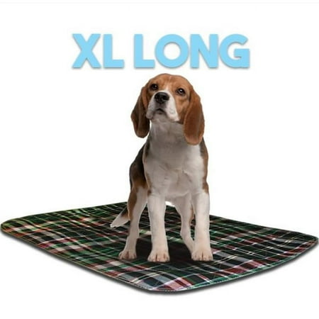UPC: 0023998120352 | Lennypads 2436LPG 24 x 36 in. Extra Large Washable Pet Pad – Green Plaid
