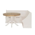 thumbnail image 4 of Linon Coin de Rangement Troyin avec Table Ronde Bicolore en Blanc/bois Naturel, 4 of 11