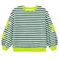 thumbnail image 4 of Toddler Girls Cute Tops Children Fashion Cute Printed Crew Neck Hoodless Long Sleeve Sweatshirt Top Size 3-4T ,Green, 4 of 4