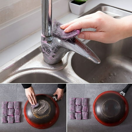 

10pcs Stainless Steel Wire Ball kitchen Brush Dish Cleaning Tools