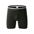 thumbnail image 2 of rygai Men Boxers U Convex Breathable Non-slip Anti-septic Anti-static Keep Warm High Elasticity Constant Temperature Men Underpants for Inside Wear,Black 3XL, 2 of 8