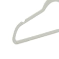 thumbnail image 4 of Perchas de terciopelo delgadas, antideslizantes, paquete de 30 unidades, color marfil y rosa dorado, 4 of 4