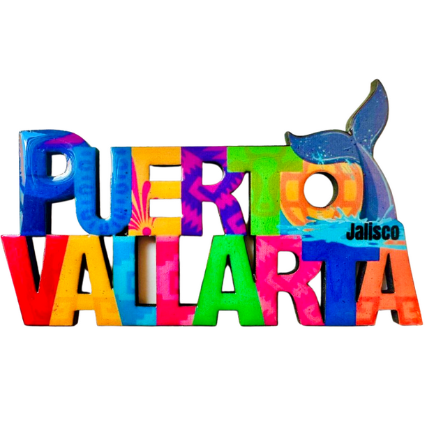 Puerto Vallarta Mexico Imanes Para Refrigerador Souvenirs Recuerdo Turistico Pueblitos Magicos Playas MDF 3 mm Mexicanitas Iman para Refrigerador
