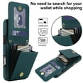 thumbnail image 4 of For Apple iPhone 13 Pro Max Argyle Pattern PU Leather RFID Blocking Protective Purse Wallet Case Magnetic Flip Cover Multi-Card Slots Pocket With Detachable Shoulder Strap,Green,For iPhone 13 Pro Max, 4 of 7