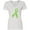 AA-White, variant on Inktastic Lime Green Awareness Ribbon Women's V-Neck T-Shirt